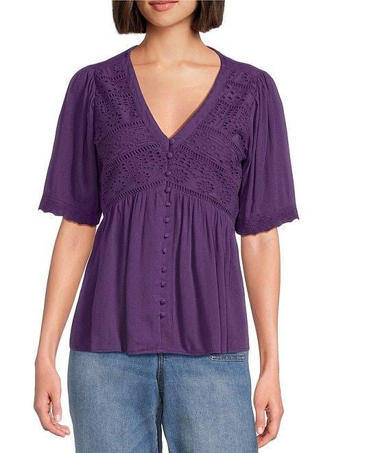 Nurture Short Sleeve V-Neck Top Product Image