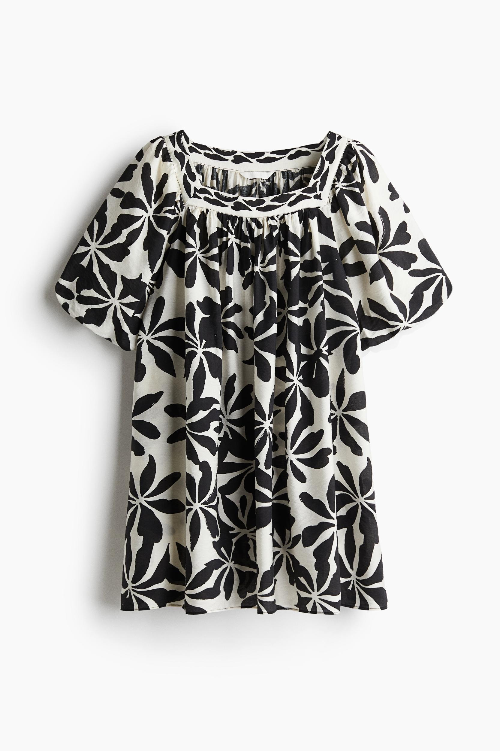 Balloon-Sleeved Tunic Dress Product Image
