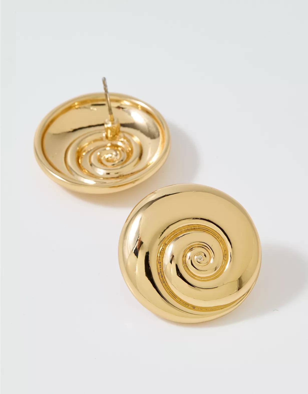Aerie Chunky Shell Stud Earrings Product Image