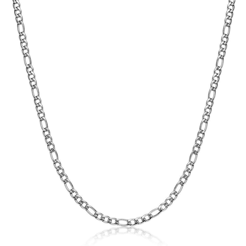 Men's LYNX Stainless Steel 6 mm Figaro Chain Necklace, Size: 22" Product Image
