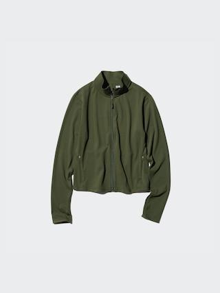 Womens Ultra Stretch AIRism Full-Zip Jacket Dark Green 2XS UNIQLO US Product Image