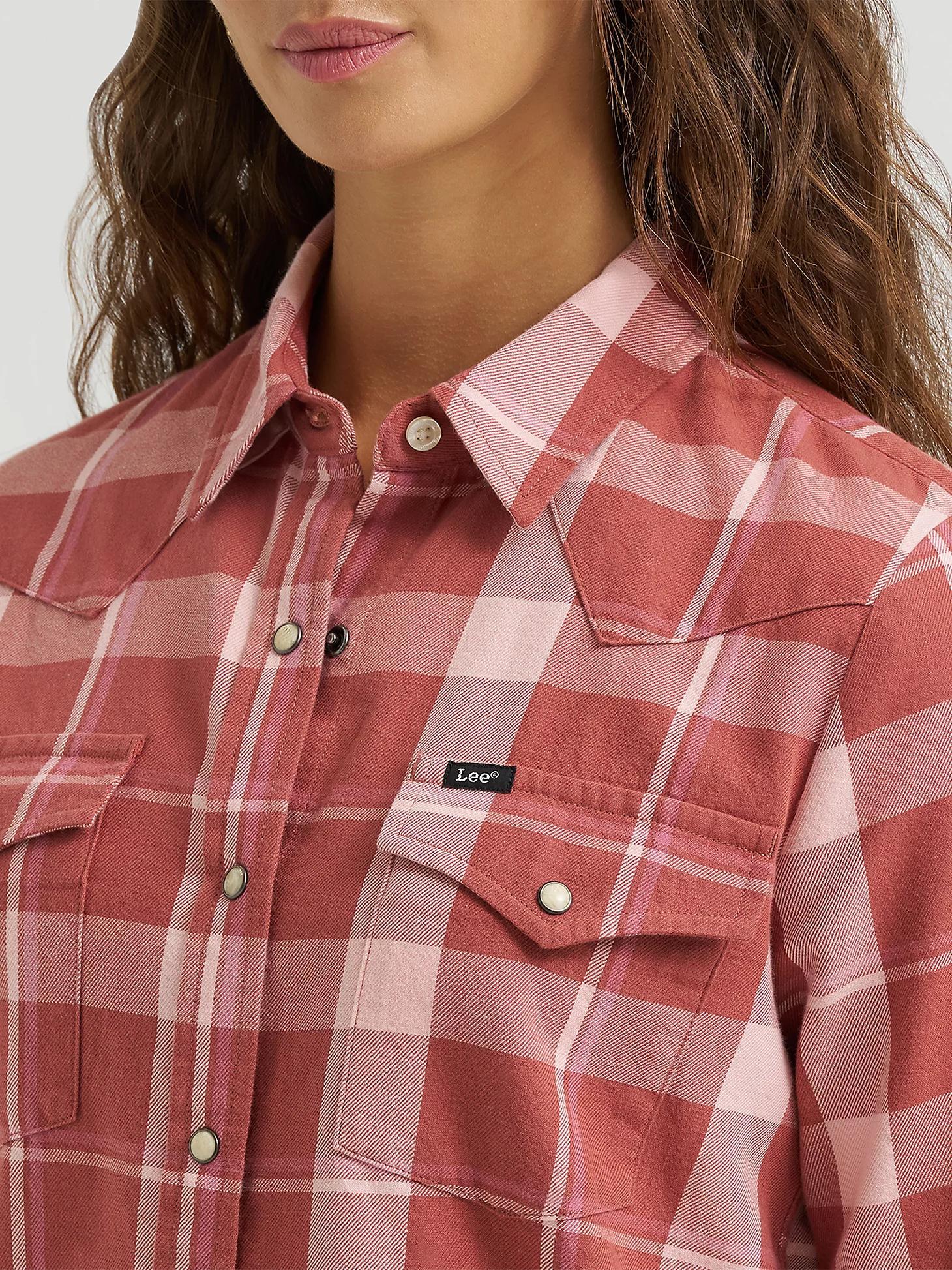 Women's Plaid Western Snap Front Shirt | Women's Tops & Tees | Lee® Product Image