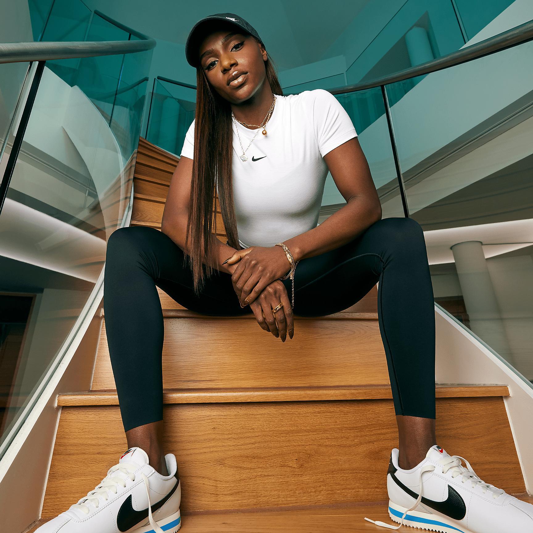 Nike Womens Cortez Leather Shoes | DN1791-100 Product Image