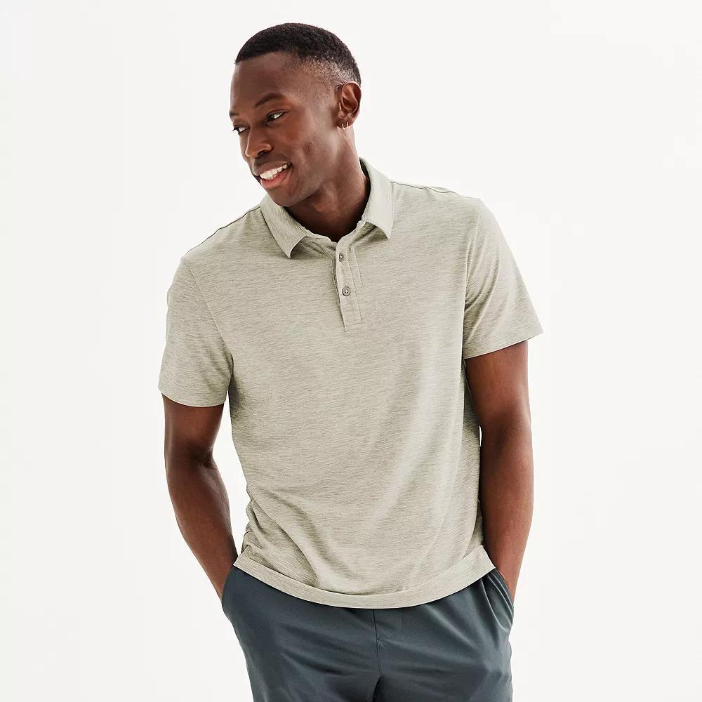 Mens FLX Luxury Soft Wander Polo Blue Product Image