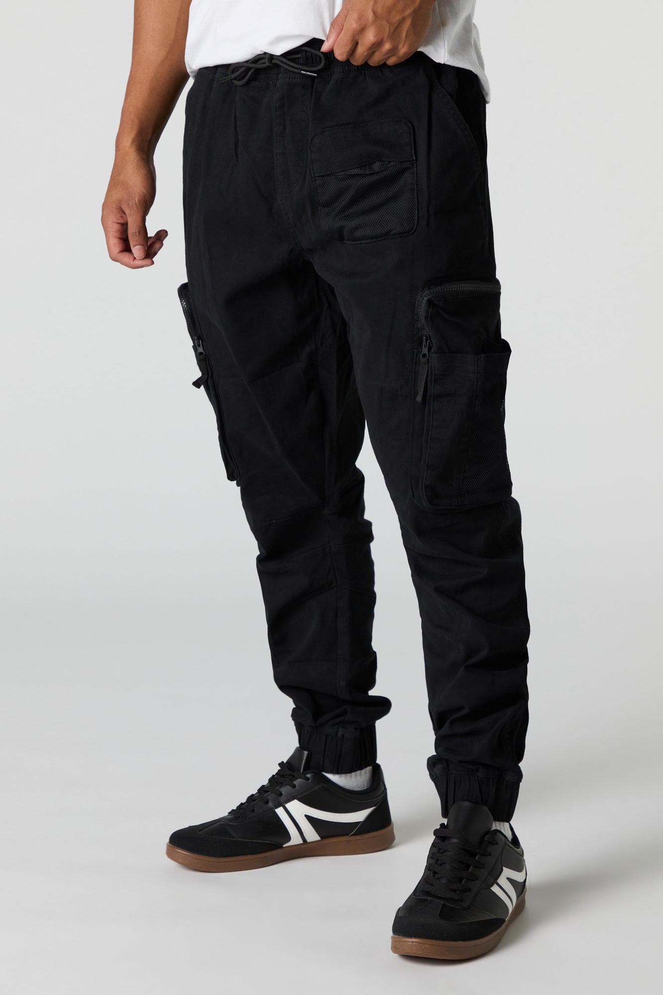 Zipper Mesh Pocket Cargo Jogger Male Product Image