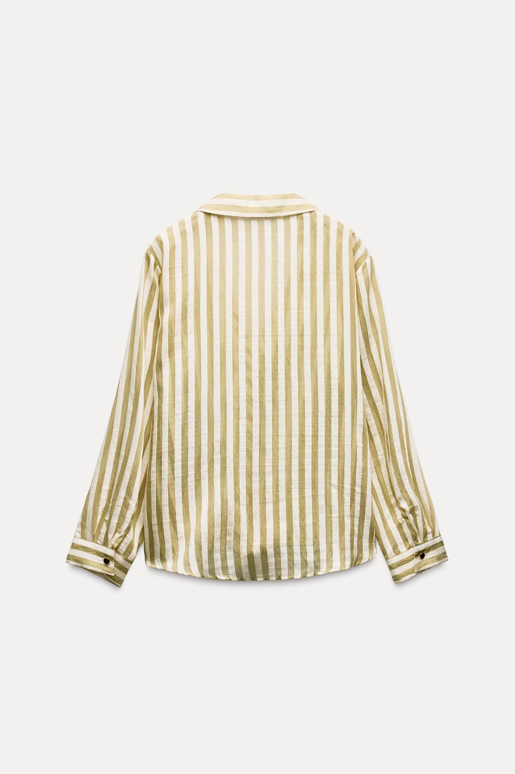 FLOWY STRIPED SHIRT Product Image