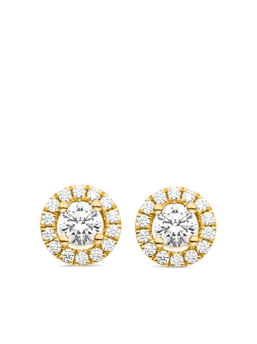 14k yellow gold Camilla diamond stud earrings Product Image