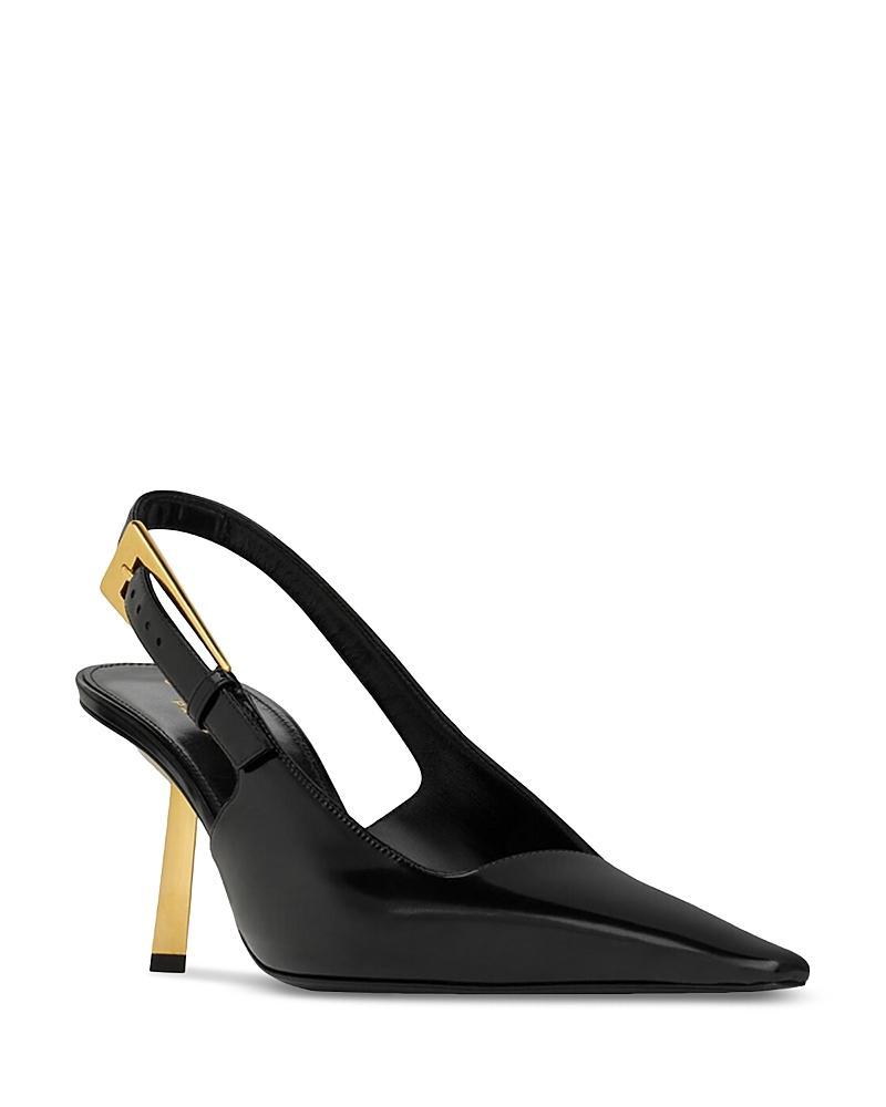 Saint Laurent Womens Lee Slingback Pumps Product Image