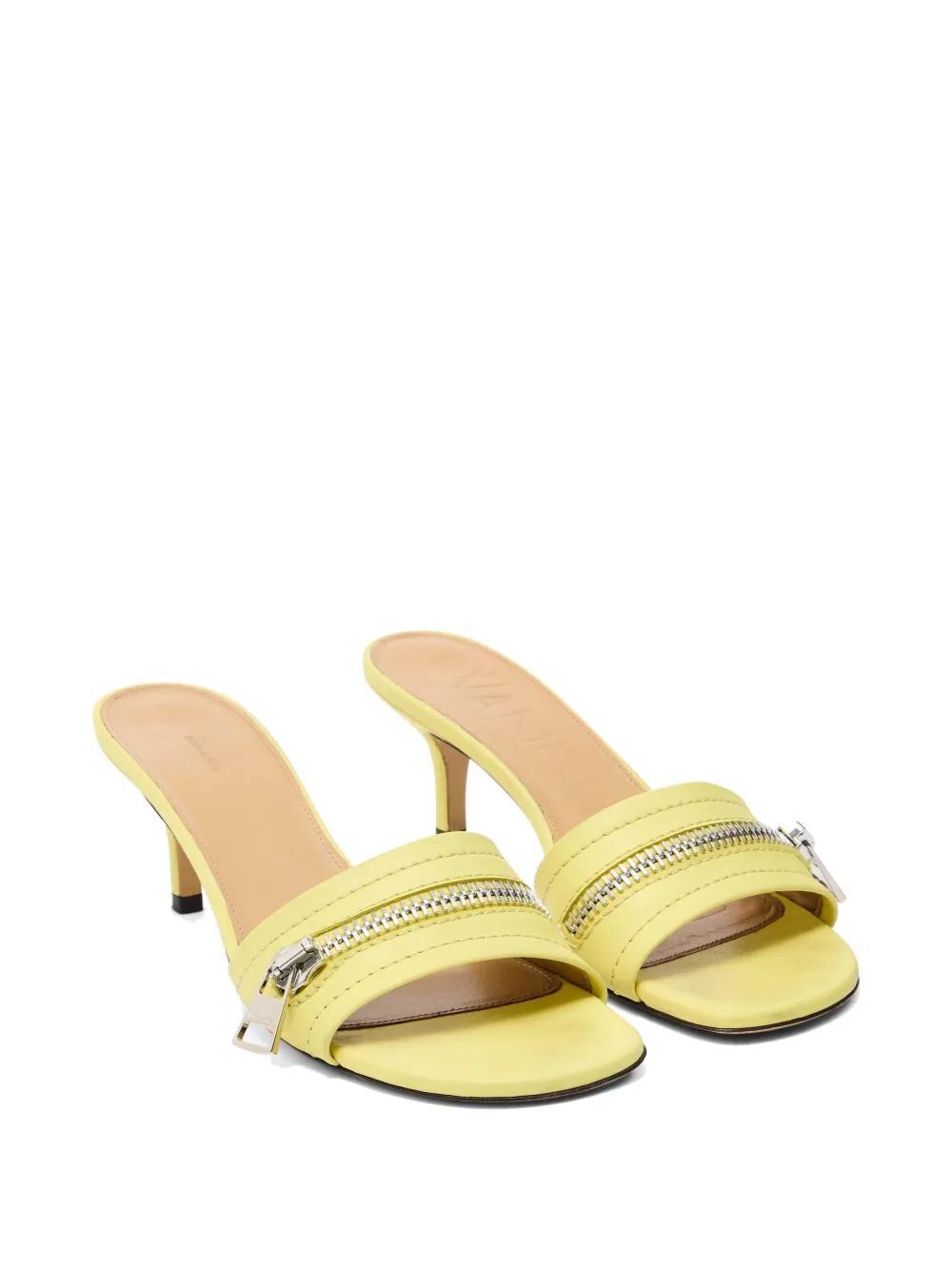 55mm leather heel sandals Product Image