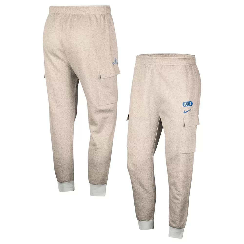 Men's Nike Oatmeal UCLA Bruins Club Cargo Jogger Pants, Size: 2XL, Grey Product Image