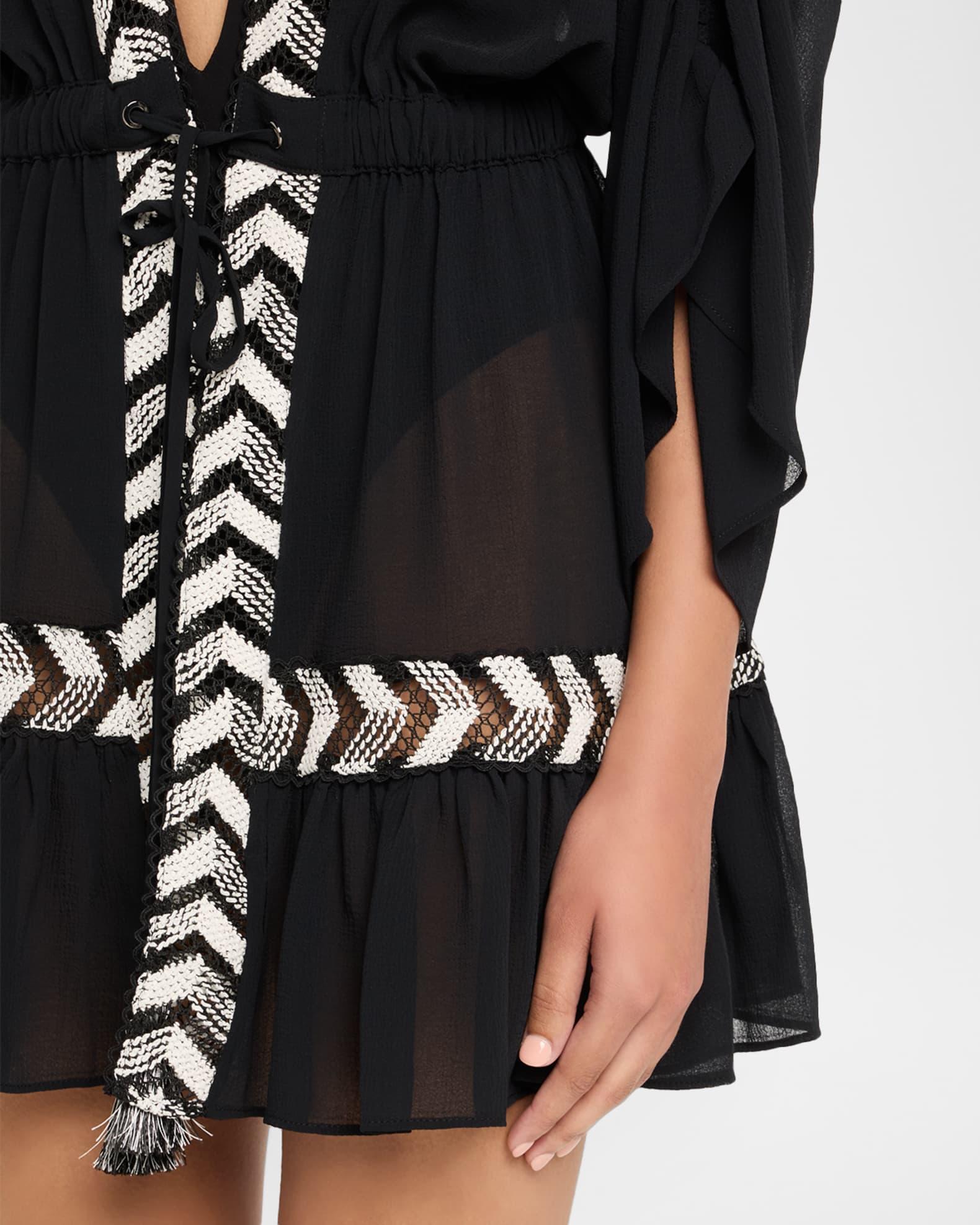 Sylvie Embellished Caftan Coverup Dress Product Image