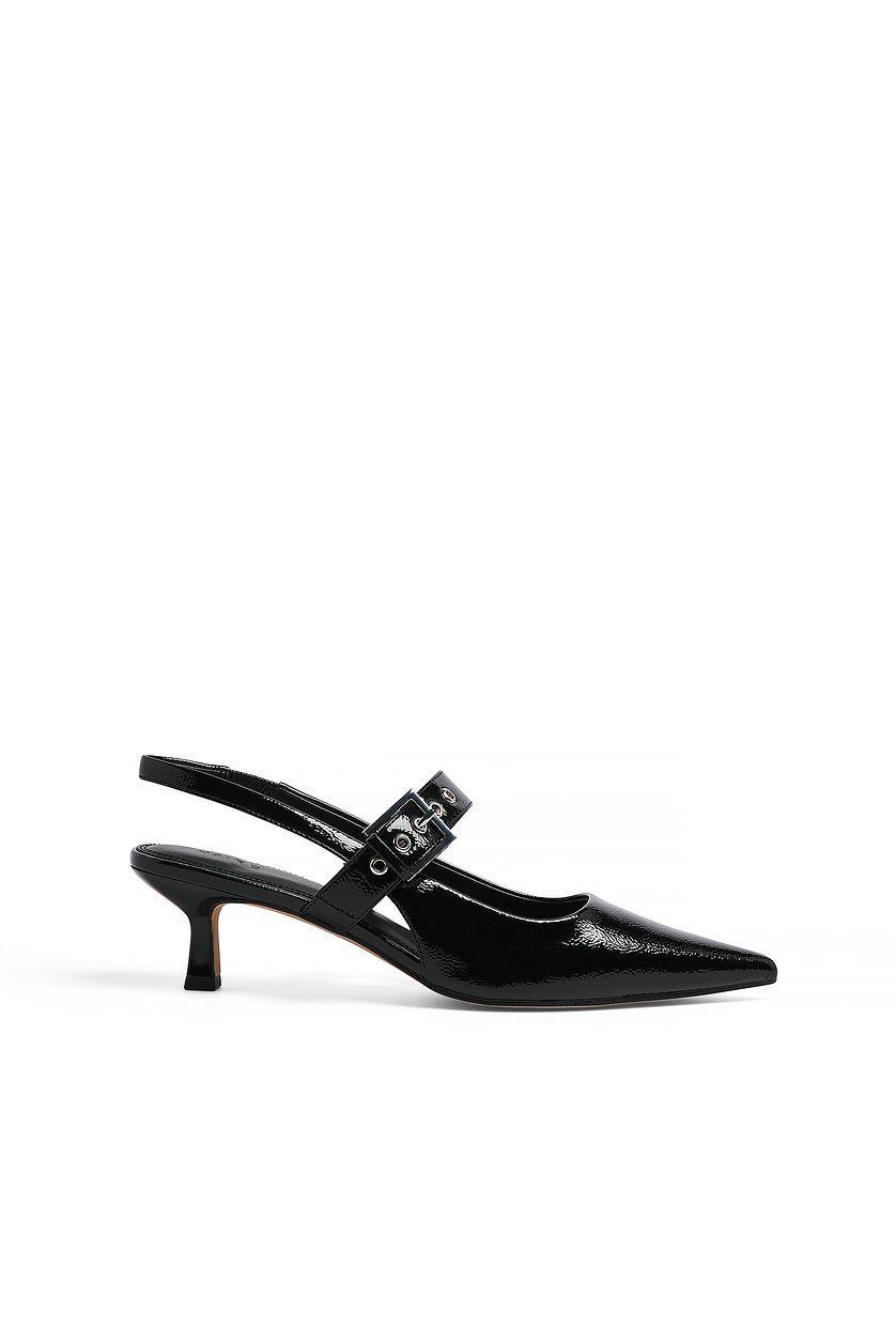 Eyelet Strap Slingback Pumps Product Image