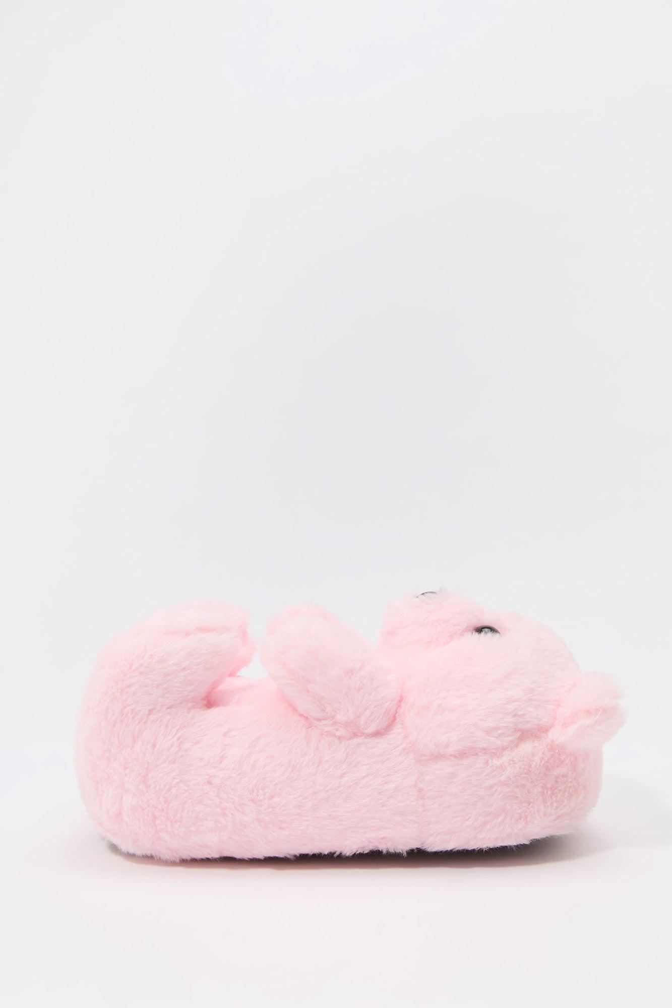 Faux Fur 3D Bear Slippers Female Product Image