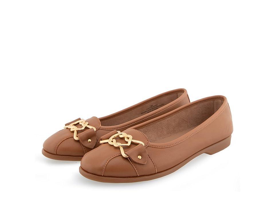 Aerosoles Bia Women's Leather Ballet Flats, Size: 6, Blue Leather Product Image