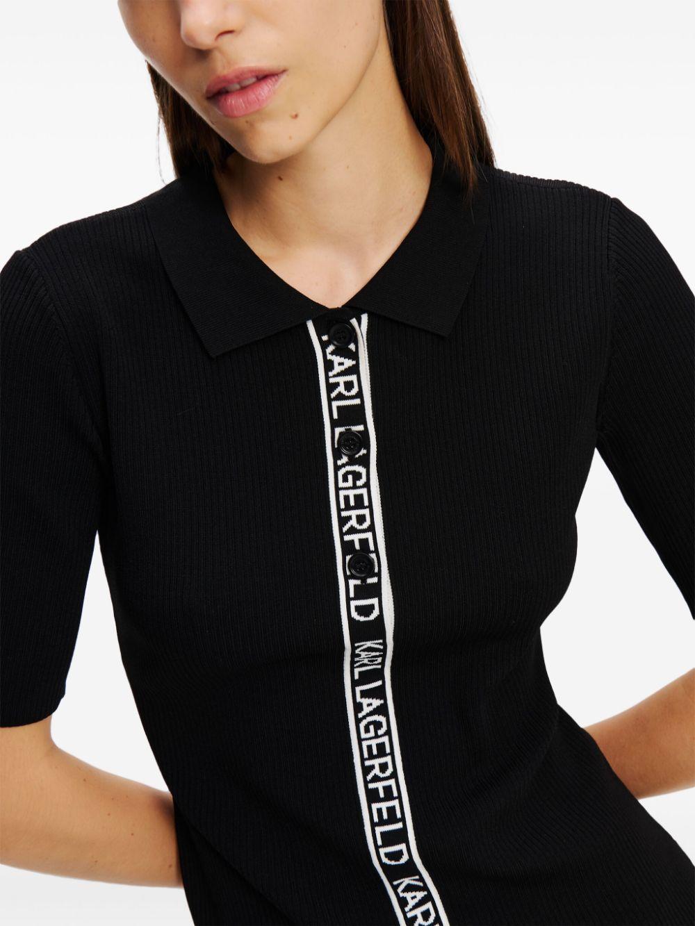 logo-tape midi dress Product Image