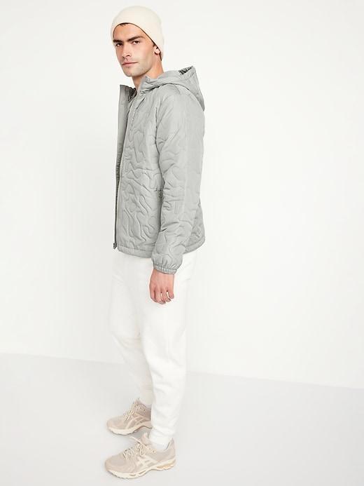 Water-Resistant Quilted Zip Jacket Product Image