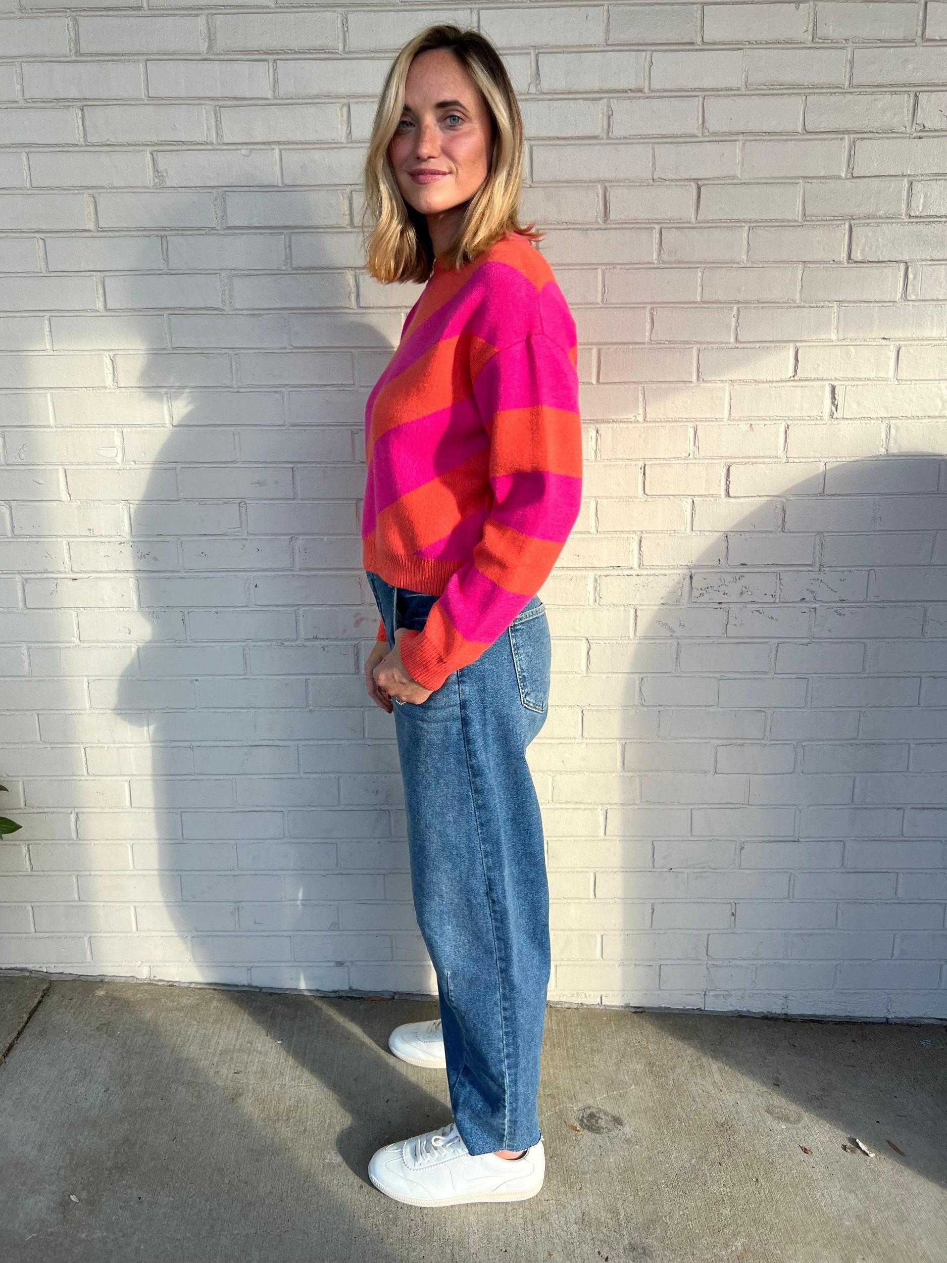 Bright Side Striped Sweater Product Image