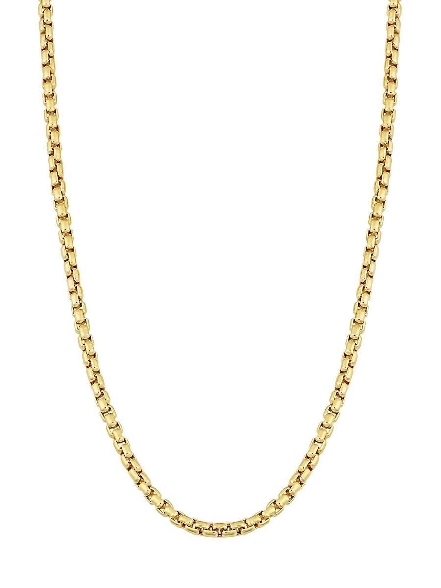 Oradina Men's Round Bodega Box Chain in 14K Gold in 14K Yellow Gold at Nordstrom, Size 20 Product Image