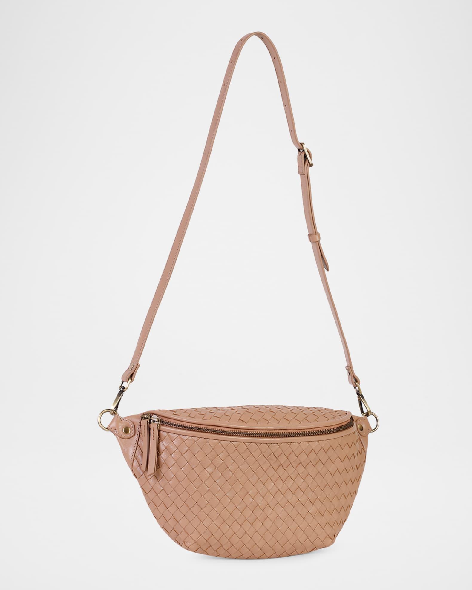 Alex Sling Woven Leather Shoulder Bag Product Image