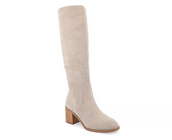 Journee Tru Comfort Foam Womens Romilly Calf Boots Grey Product Image