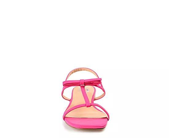 Journee Zaidda Women's T-Strap Sandals, Size: 6, Pink Product Image