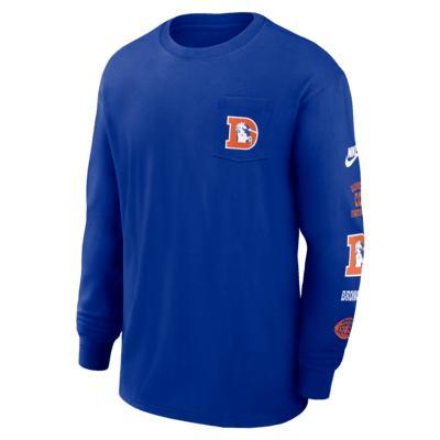 Denver Broncos Rewind Max90 Pocket Nike Mens NFL Long-Sleeve T-Shirt Product Image
