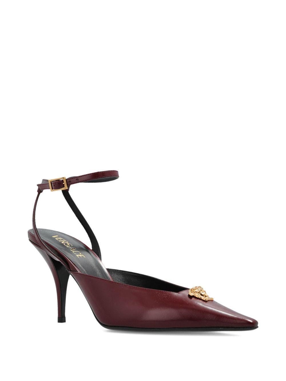 85mm La Medusa embellished pointed-toe heeled pumps Product Image