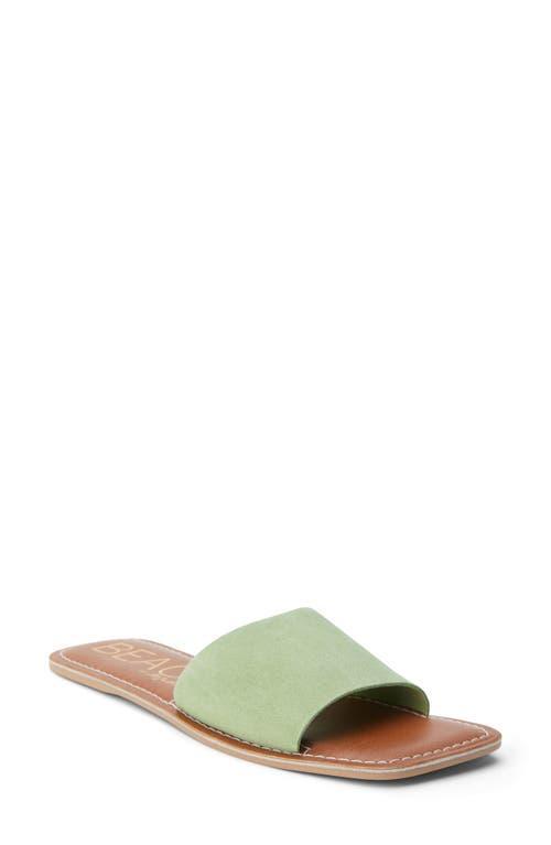 Beach by Matisse Bali Women's Suede Slide Sandals, Size: 7, Green Product Image