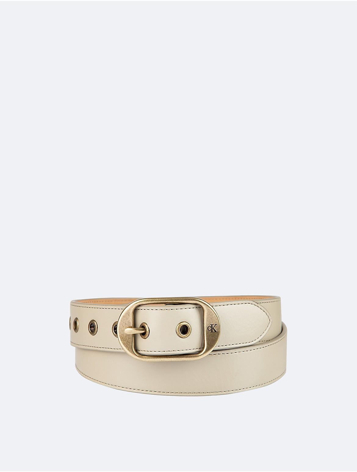 Calvin Klein Women's Forged Center Bar Belt - Black - M Product Image