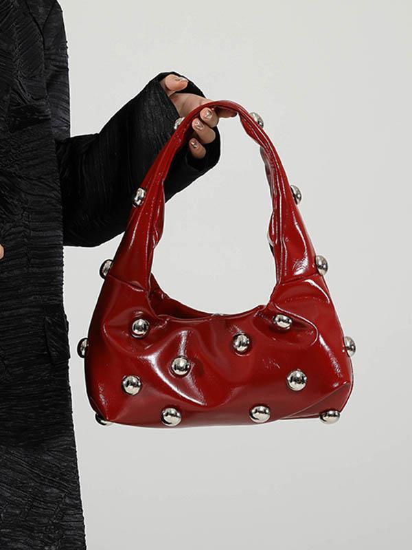 Geometric Rivet Handbags Shoulder Bags Product Image