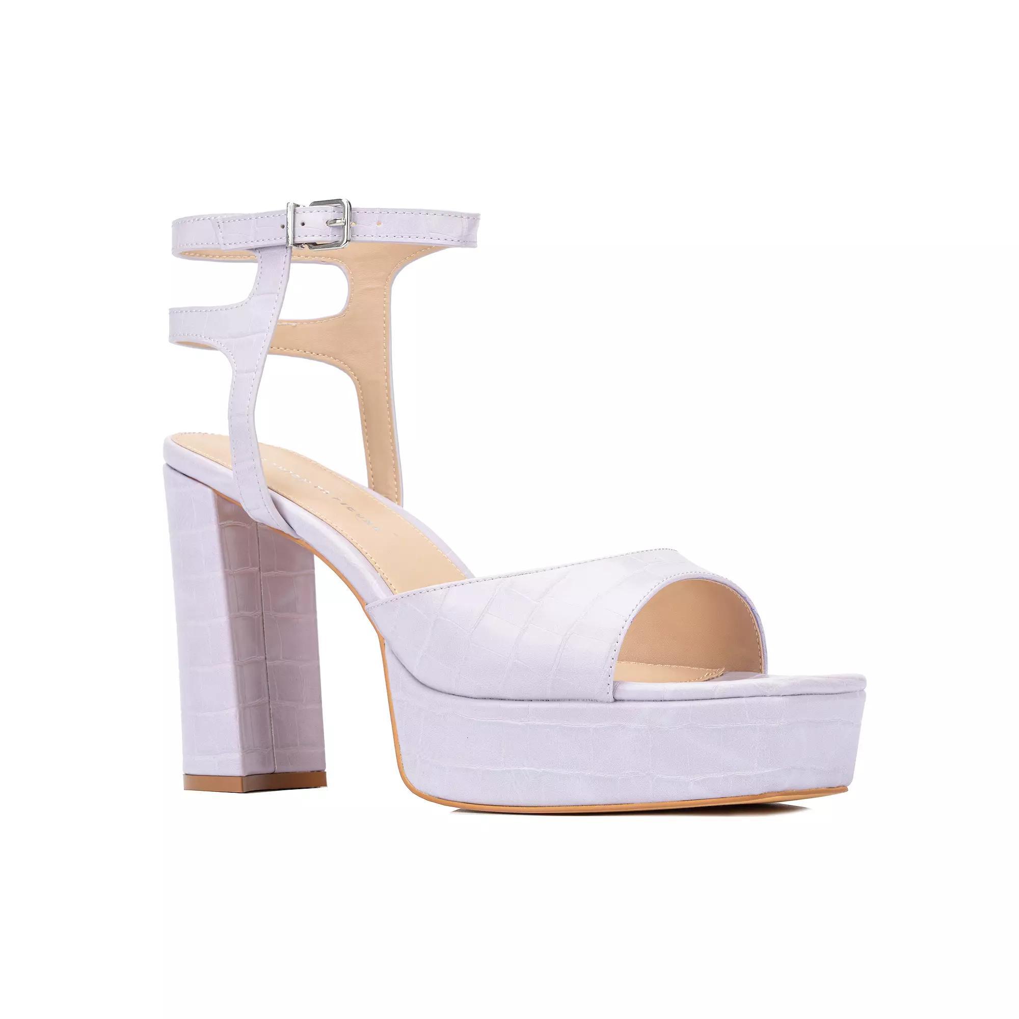 Fashion to Figure Hilari Womens Wide Width Strappy Heels Product Image