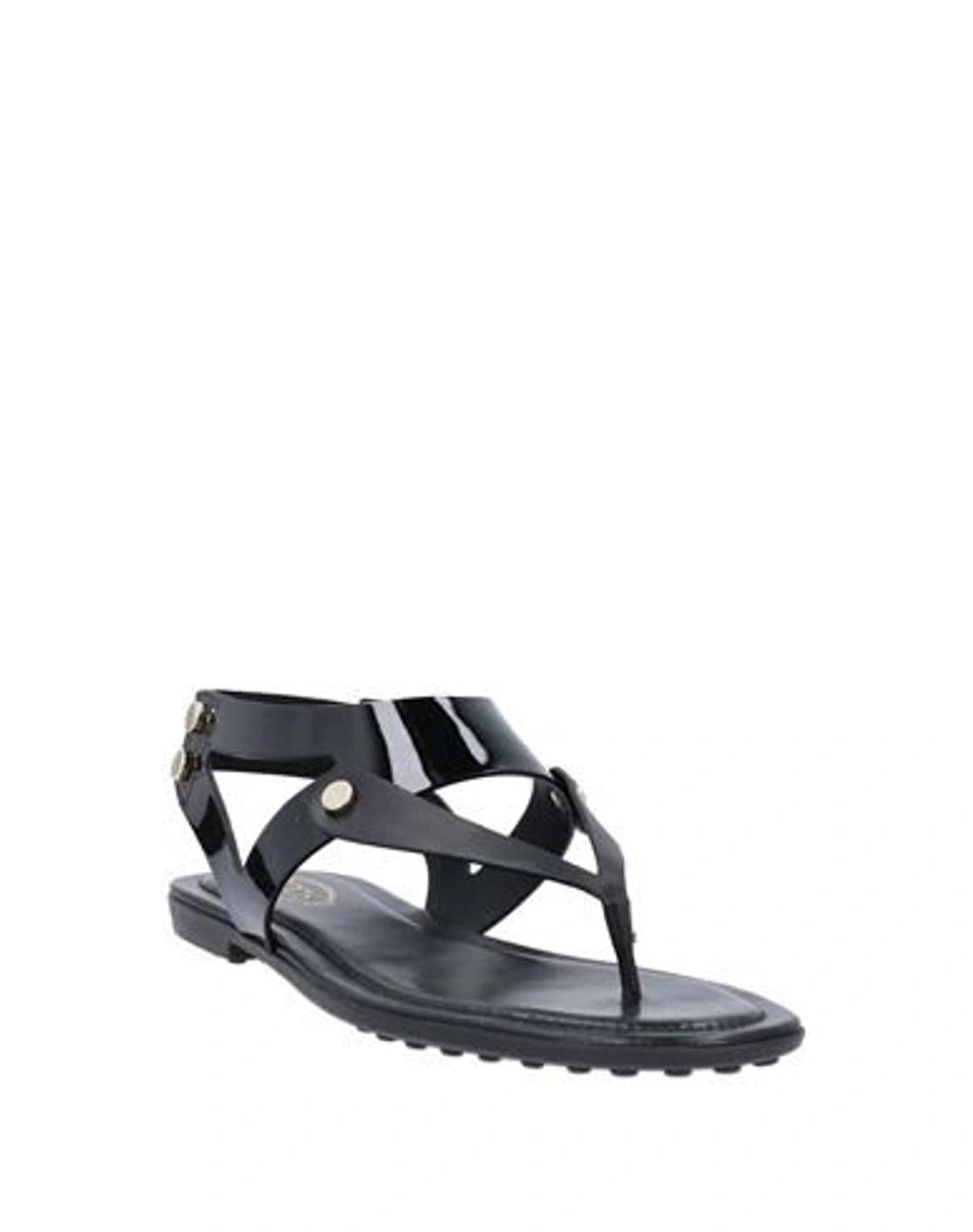 TOD'S Toe Strap Sandals In Black Product Image