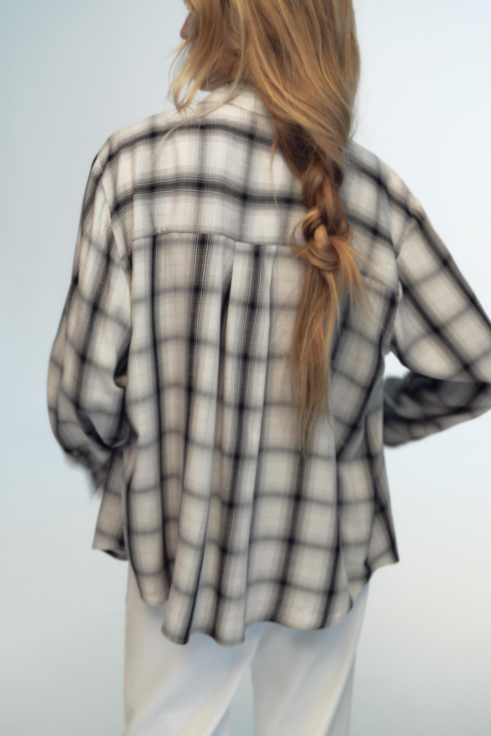 OVERSIZED PLAID SHIRT Product Image