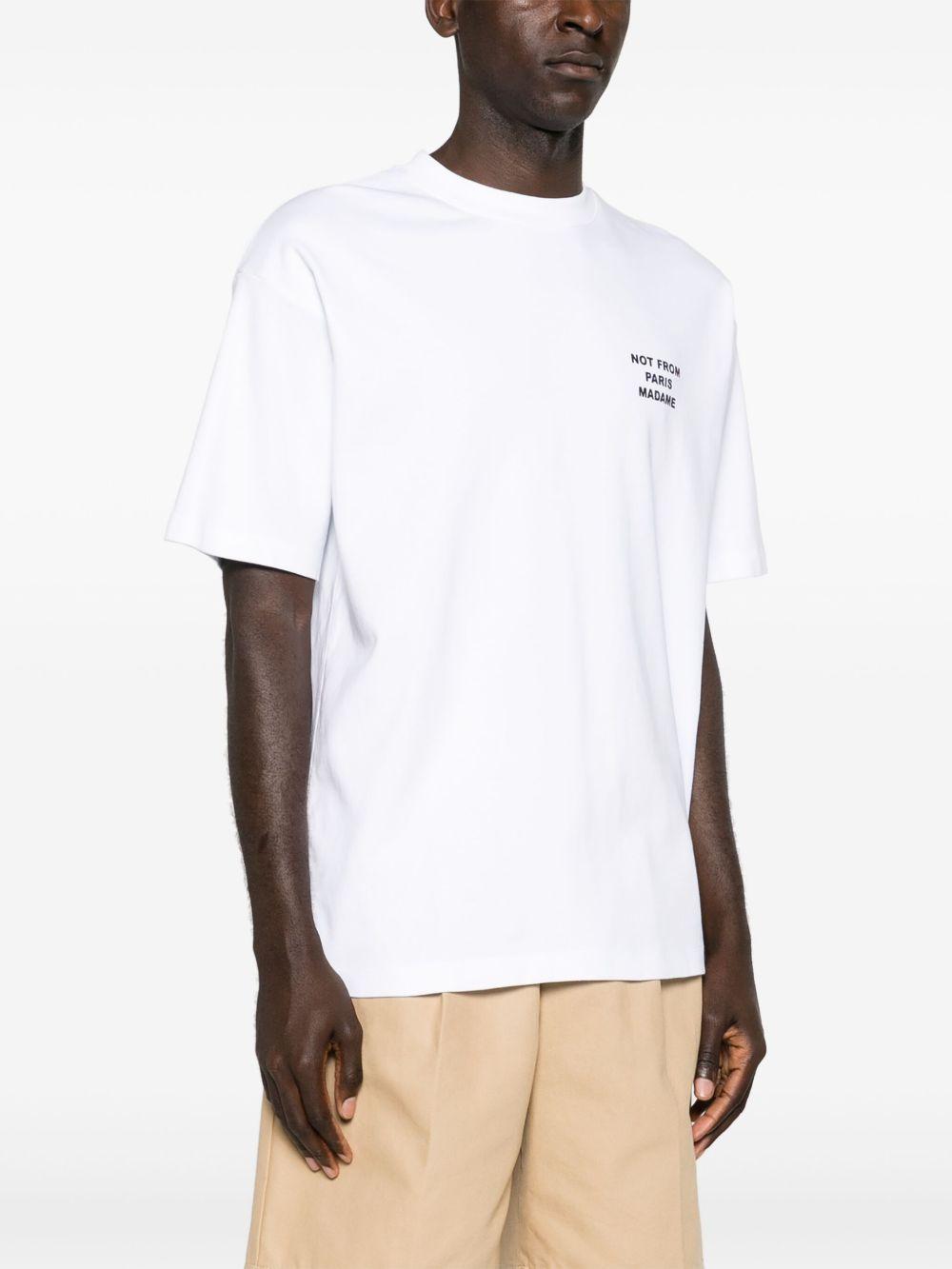 slogan-print cotton T-shirt Product Image