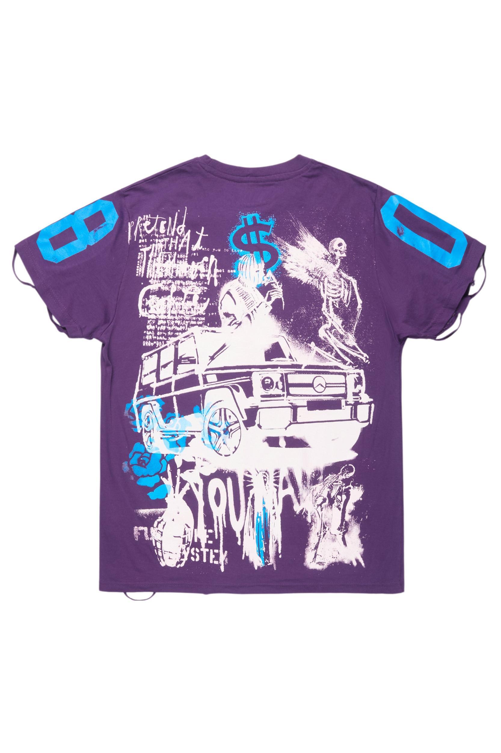 Kammile Purple Oversized T-Shirt Female Product Image