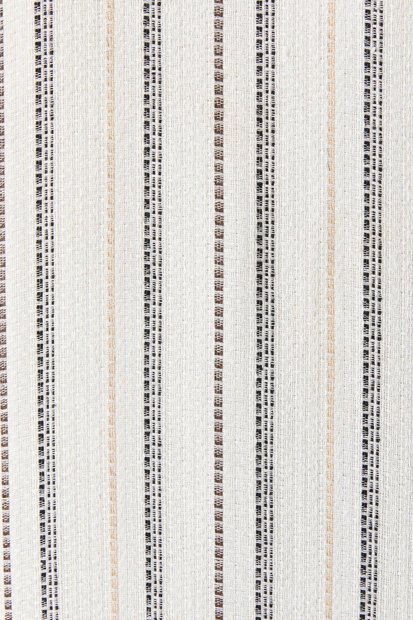Textured Striped Collared Button-Up Top Male Product Image