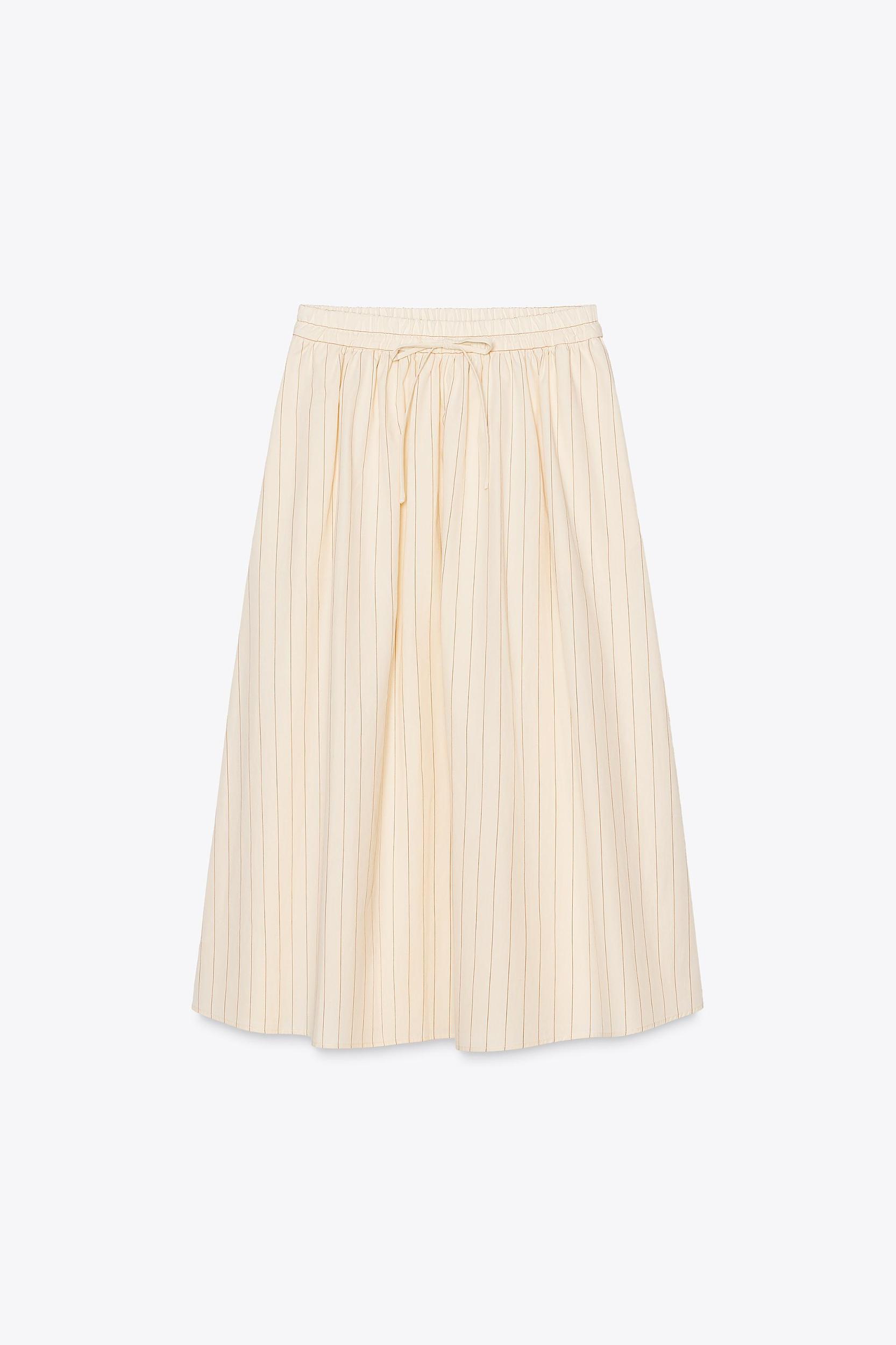STRIPED MIDI SKIRT ZW COLLECTION Product Image