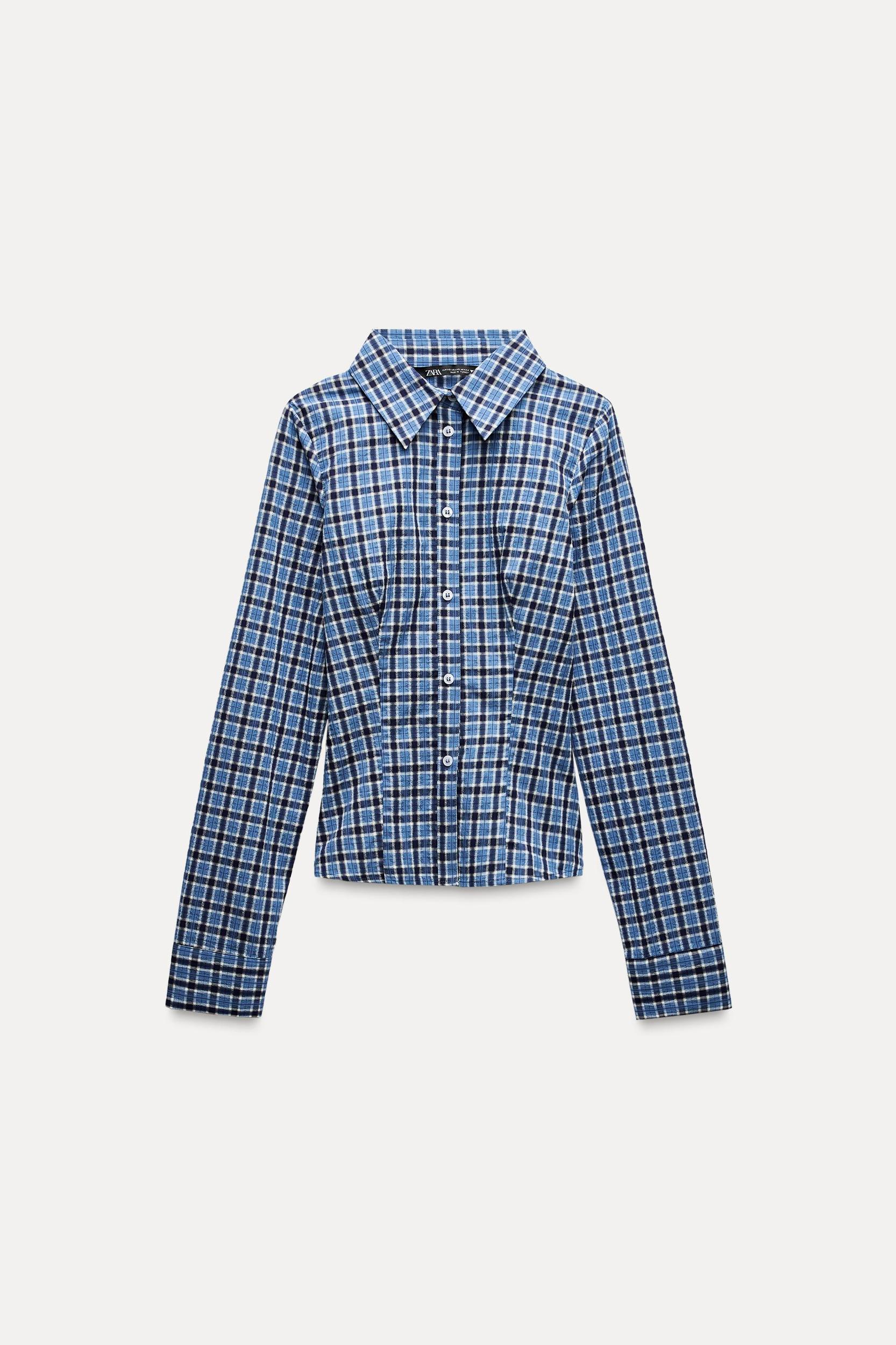 FITTED PLAID SHIRT Product Image