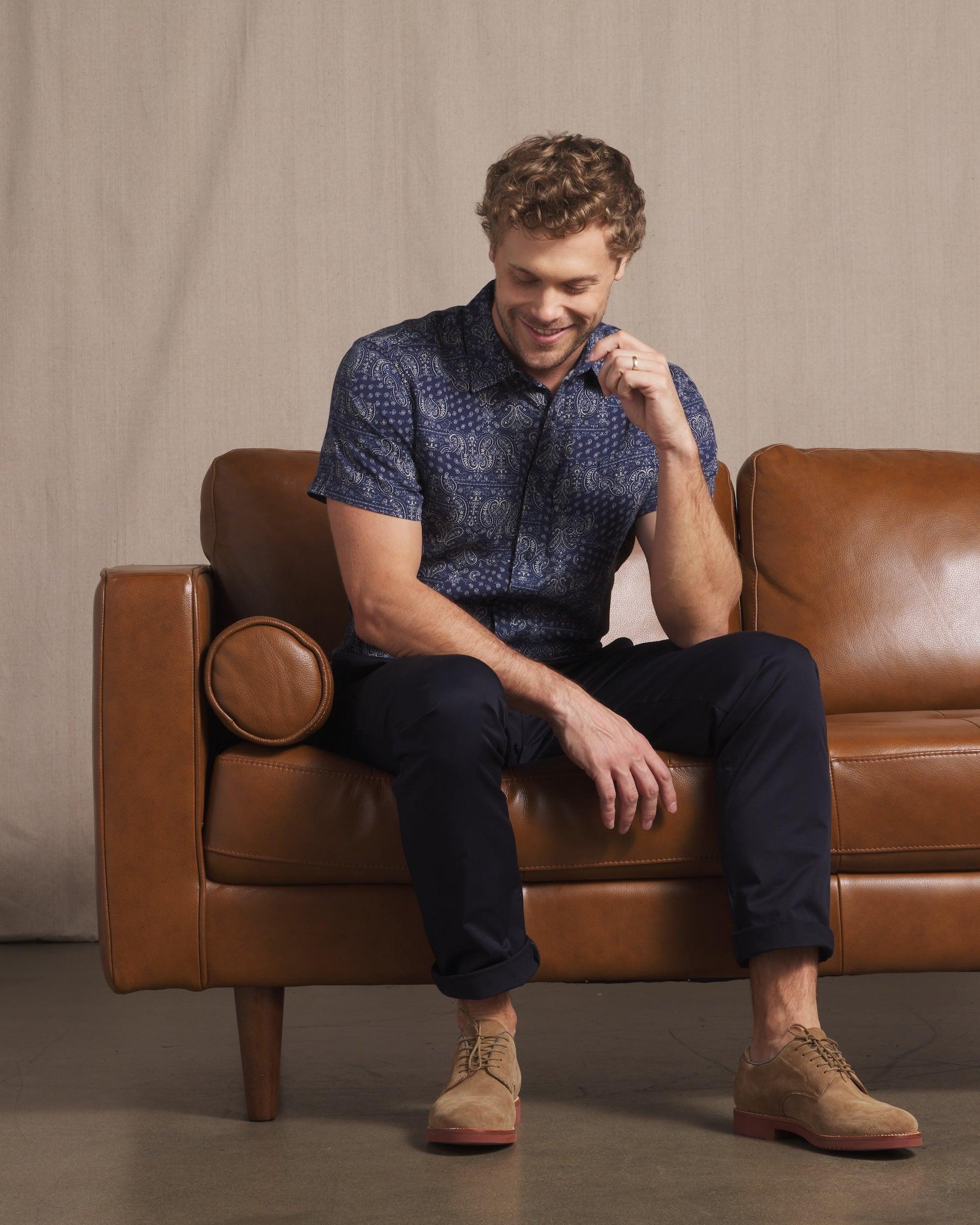Thompson Flex Stretch Chino (Relaxed Fit) - Dark Navy (Final Sale)* Product Image