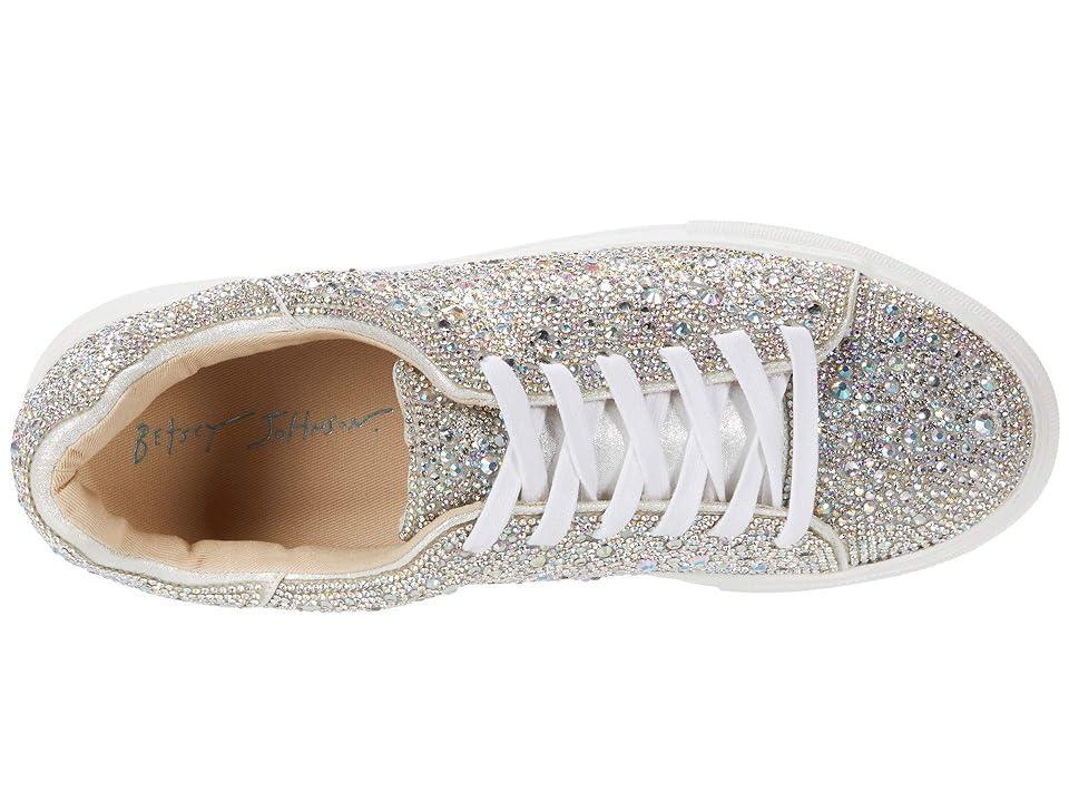 Blue by Betsey Johnson Sidny Rhinestone Embellished Family Matching Platform Lace Up Sneakers Product Image