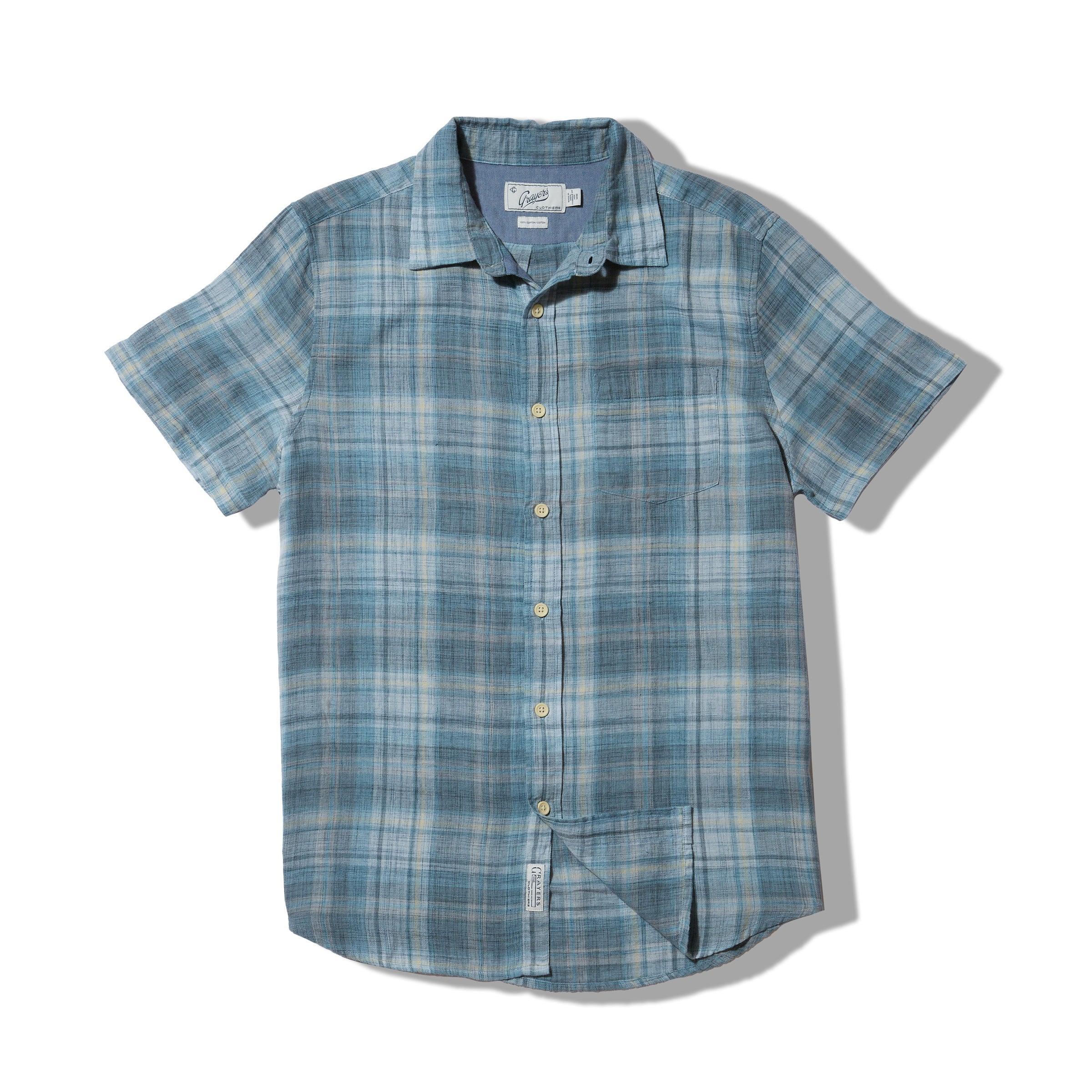 Power Loom Twill Short Sleeve Shirt SMP - Blue Tones (Final Sale)* Product Image