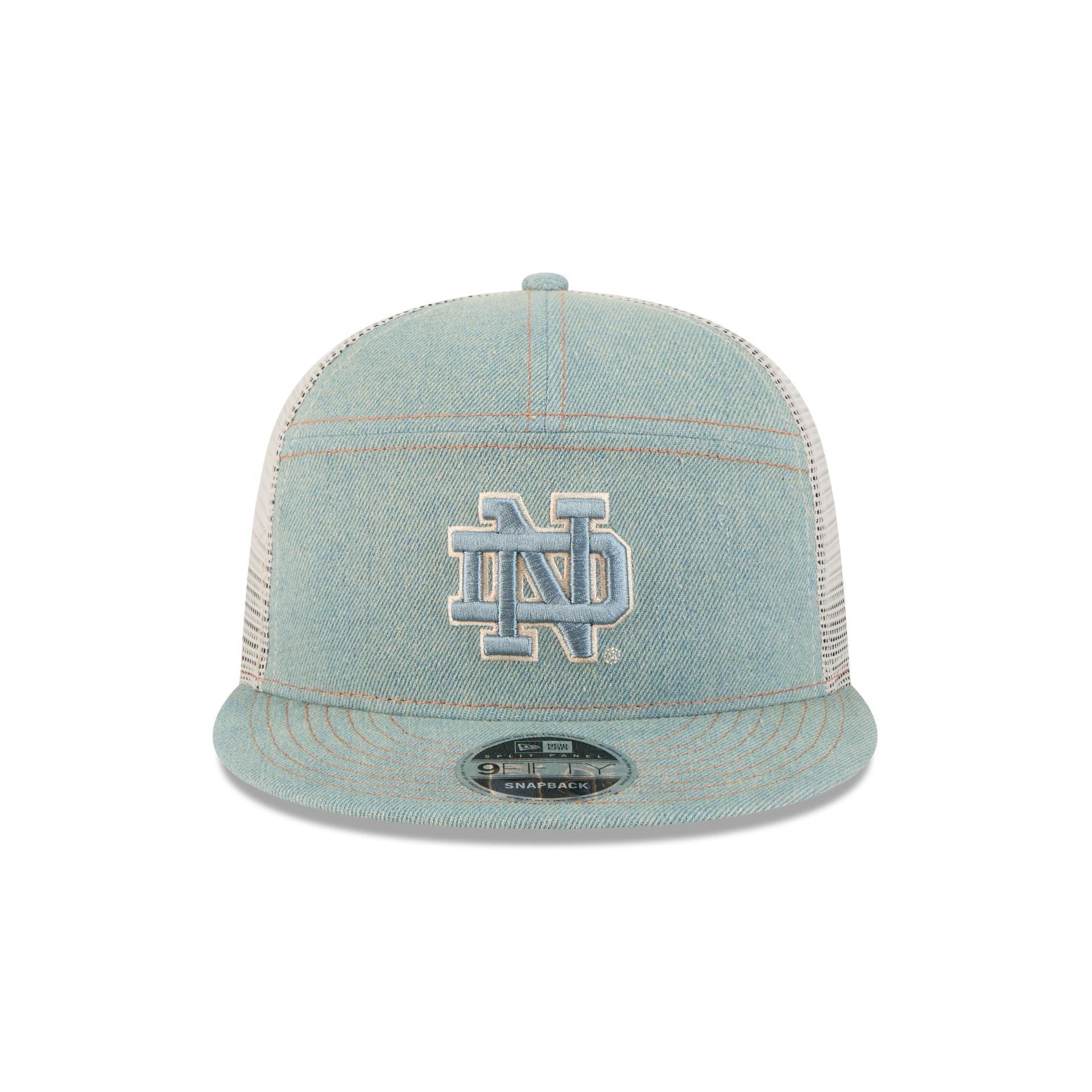 Notre Dame Fighting Irish Denim Split Panel 9FIFTY Trucker Hat Male Product Image