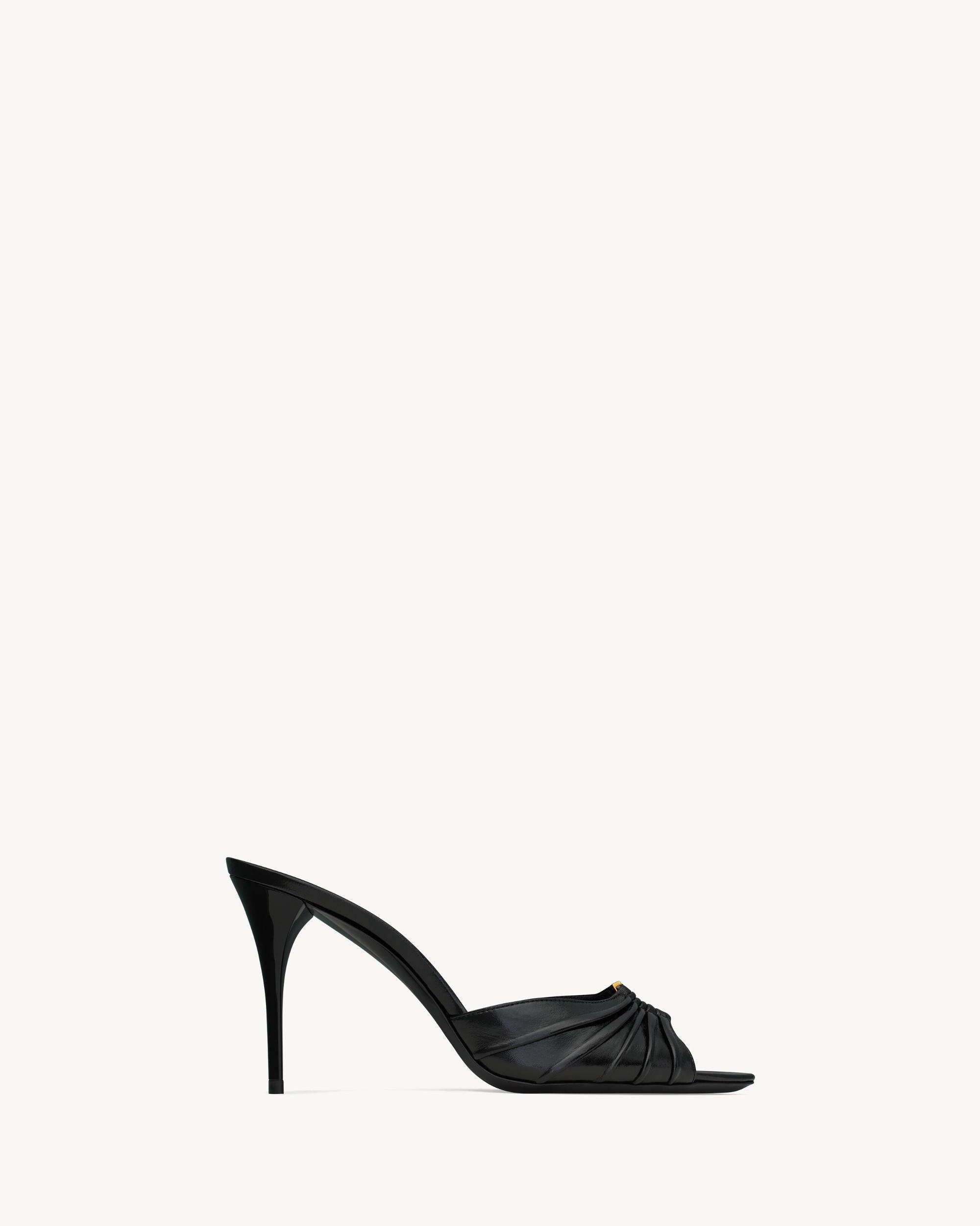 BABYLONE mules in smooth leather Product Image