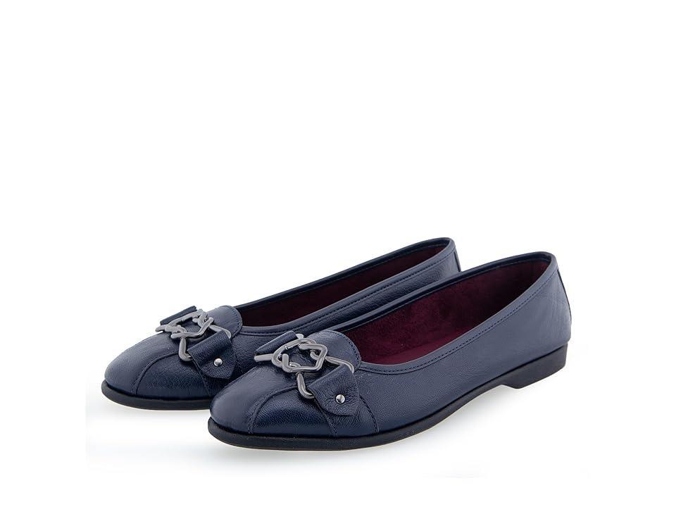 Aerosoles Bia Women's Leather Ballet Flats, Size: 6, Blue Leather Product Image