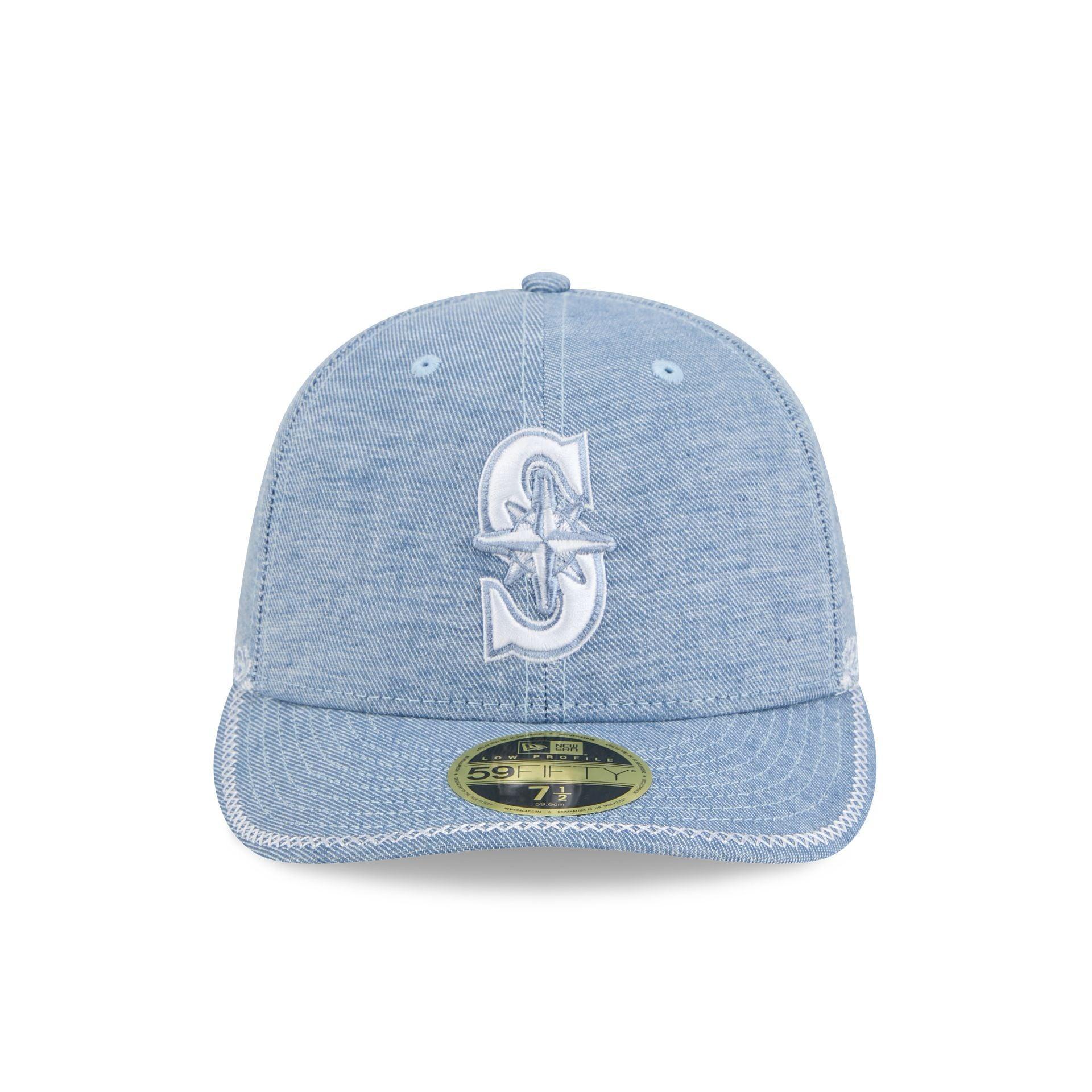 Houston Astros Hand Stitched Chambray Low Profile 59FIFTY Fitted Hat Male Product Image