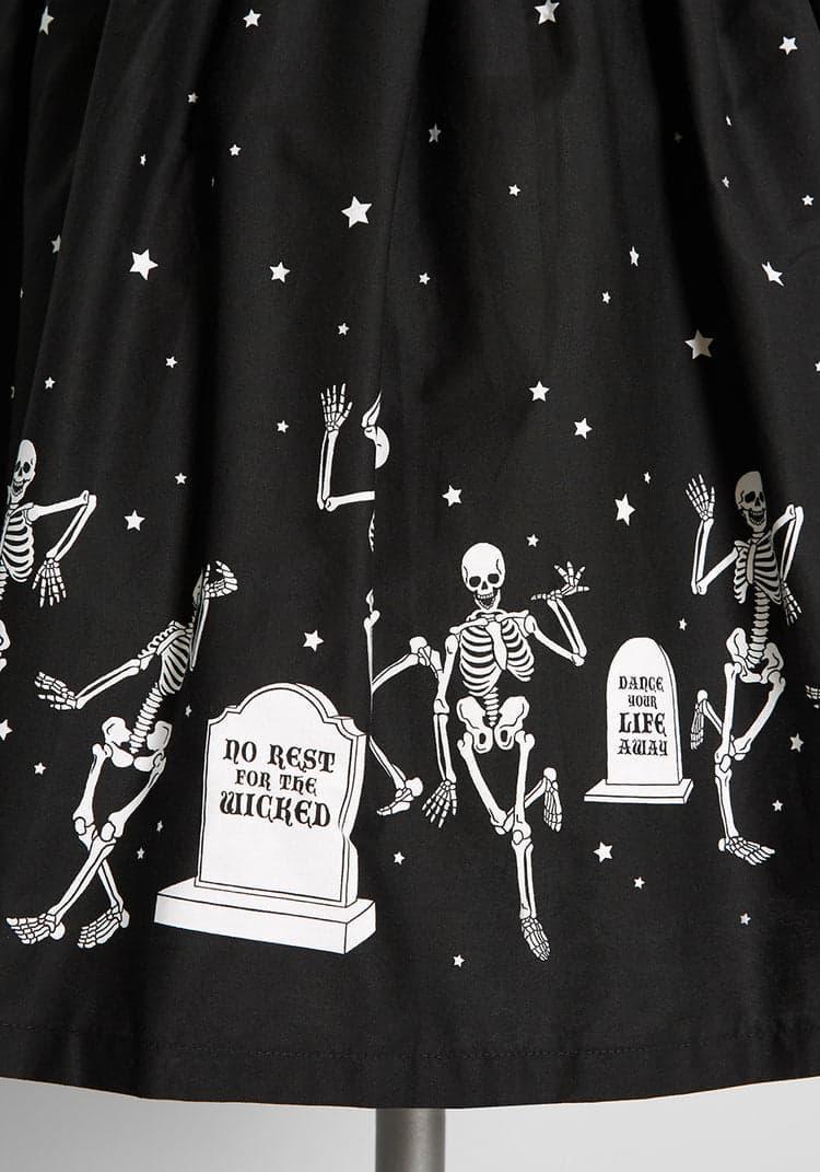 ModCloth x Black Friday It's A Graveyard Smash! Mini Skirt Product Image