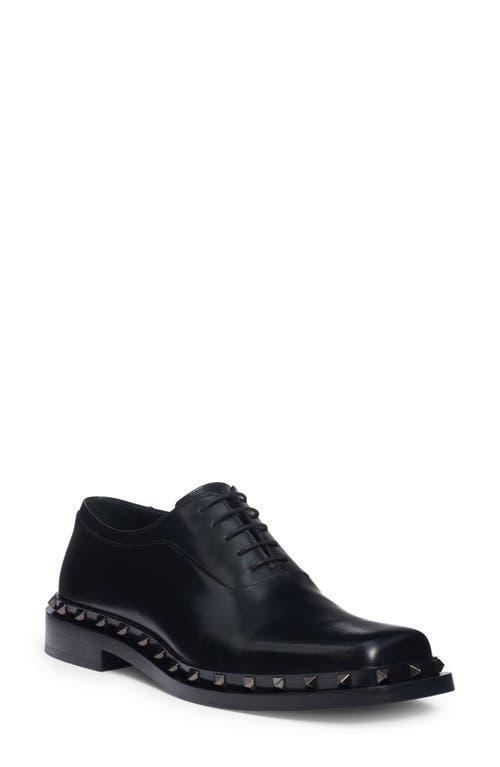 Mens Rockstud Leather Derby Shoes Product Image