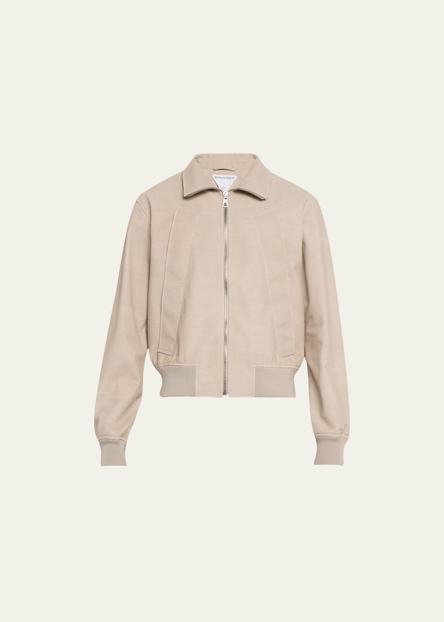 Mens Printed Nubuck Blouson Jacket Product Image