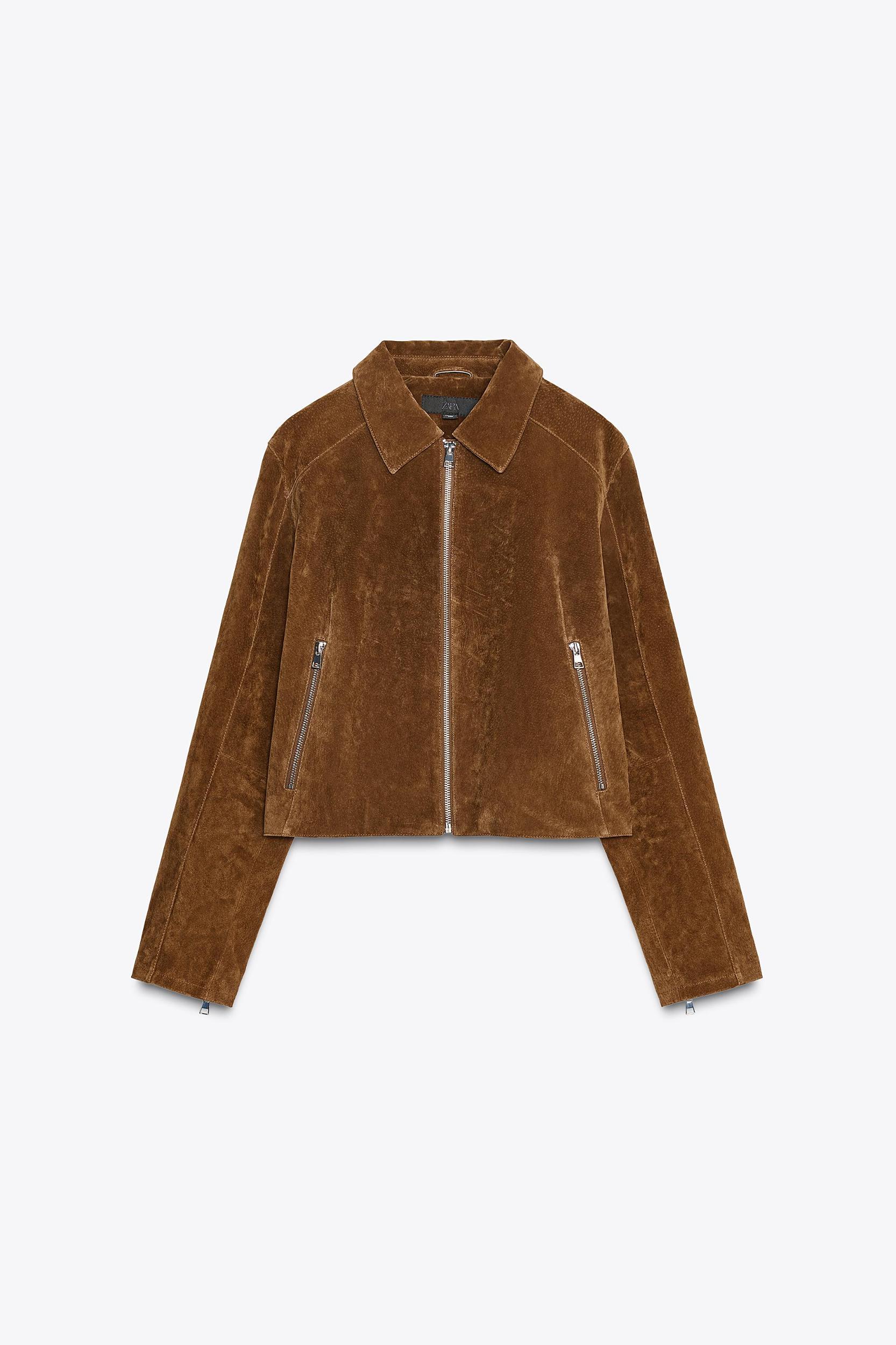 100% LEATHER SHORT JACKET Product Image