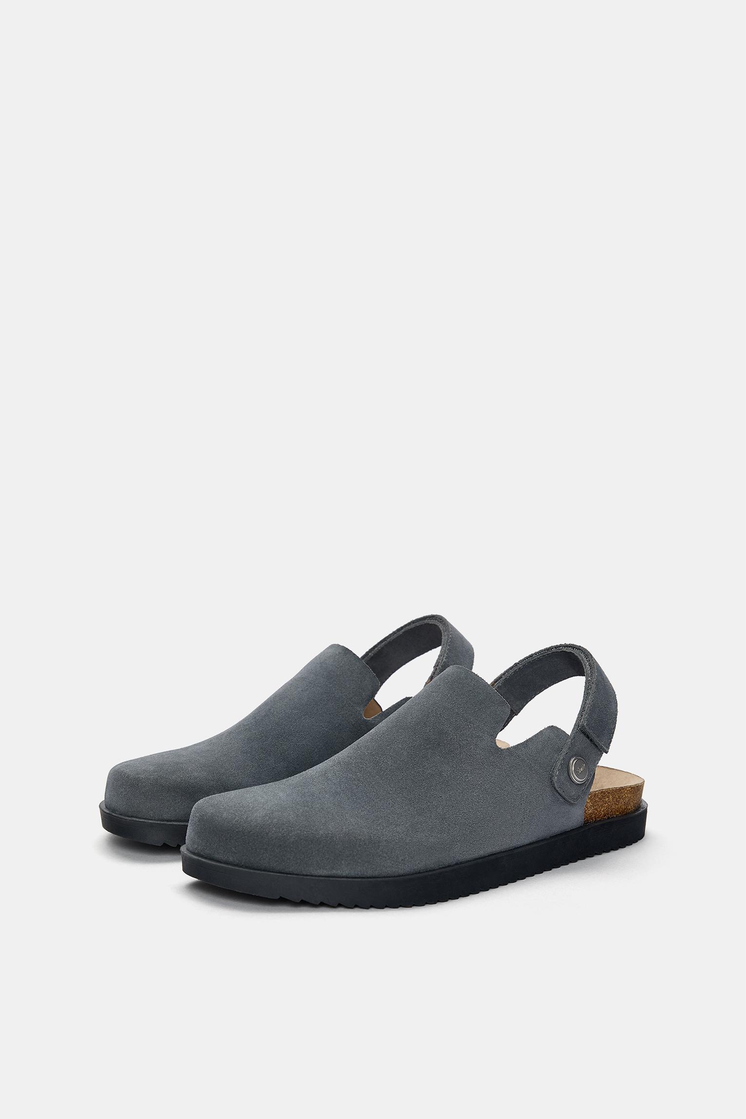 Multi-position strap leather clogs Product Image